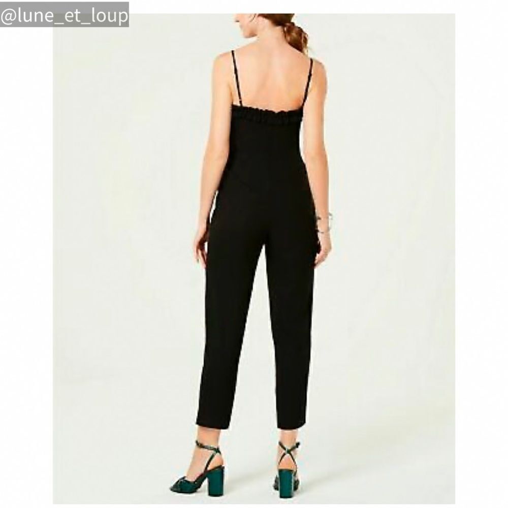 19 Cooper Spaghetti Strap Jumpsuit Ruffle - Picture 3 of 4
